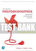 Test Bank For Microeconomics: Principles, Applications, and Tools 10th Edition All Chapters - 9780135640111