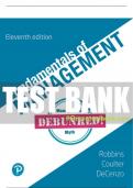 Test Bank For Fundamentals of Management 11th Edition All Chapters - 9780135640999