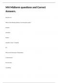 MH Midterm questions and Correct Answers&period;