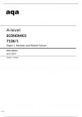 Aqa Economics A-level (7136/1) Mark Scheme June2023.