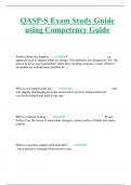 QASP-S Exam Study Guide using Competency Guide 2023/2024
