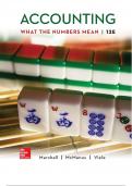 Test Bank Accounting What the Numbers Mean David Marshall 12th Edition