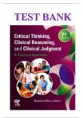 Critical Thinking Clinical Reasoning and Clinical Judgment.