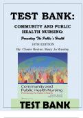 Community and Public Health Nursing Promoting the Public’s Health, 10th Edition Rector Test Bank.