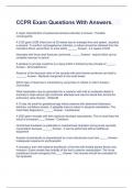  CCPR Exam Questions With Answers&period;