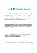 ATI RN Mental Health 2023/2024 