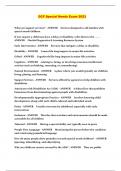 DCF Special Needs Exam 2023