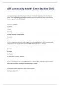 ATI community health Case Studies Qeustions well Elaborated and Answered 2023