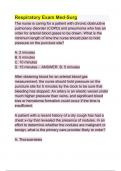 Medical-Surgical&colon; Respiratory  BUNDLED EXAMS &vert;&vert; ACTUAL EXAMS&vert;&vert; FULL PACKAGED SOLUTION&excl;&excl;&excl; 2023&lpar; A&plus; GRADED 100&percnt; VERIFIED&rpar;