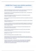 GAQM Part 2 exam new solution questions and answers