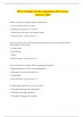 PECT Module 2 PreK-4 Questions with Correct Answers&lowbar;2023