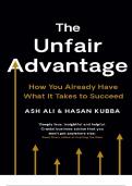 The unfair advantage by Ash Ali and Hassan kubba