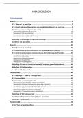 Samenvatting MSA van hoorcolleges&comma; vaardigheidslessen&comma; werkcolleges en weekopdrachten&period;