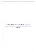 Test Bank: Public / Community Health and Nursing Practice: Caring for Populations, 2nd Edition, Christine L. Savage