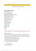 NEW GENERATION NCLEX QUESTIONS FOR 2023 EXAM All Answers are correct&period; All the Best