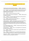 CJ 110 Midterm Exam  With Complete Questions and Answers