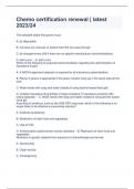 Chemo certification renewal &vert; latest 2023&sol;24