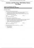 Anatomy and Physiology 10th Edition Patton Test Bank All Chapters&period;
