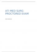 ATI MED SURG PROCTORED EXAM LATEST REVIEW Q&A