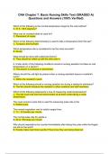 CNA Chapter 7&colon; Basic Nursing Skills Test &lpar;GRADED A&rpar; Questions and Answers &lpar;100&percnt; Verified&rpar;&period;
