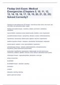 Fisdap Unit Exam&colon; Medical Emergencies &lpar;Chapters 5&comma; 10&comma; 11&comma; 12&comma; 13&comma; 14&comma; 15&comma; 16&comma; 17&comma; 18&comma; 19&comma; 20&comma; 21&comma; 22&comma; 23&rpar; Solved Correctly&excl;&excl;