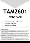 TAM2601 EXAM PACK 2023 - DISTINCTION GUARANTEED