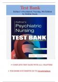 Test Bank for Keltner’s Psychiatric Nursing, 9th Edition by Debbie Steele All Chapters (1-36) |A+ ULTIMATE GUIDE 2023