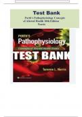 Test Bank Porth’s Pathophysiology Concepts of Altered Health 10th Edition Norris - All Chapters | A+ ULTIMATE GUIDE 