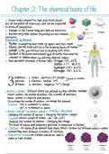 Chapter 2 notes  (The chemical basis of life) for Seeley's Anatomy and Physiology