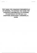 Test Bank for-potter-and-perrys-canadian-fundamentals-of-nursing-7th-edition