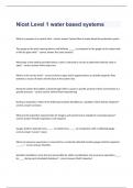 Nicet Level 1 water based systems exam questions and 100&percnt; correct answers