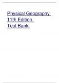 Physical Geography 11th edition Test Bank