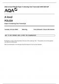 AQA A-level POLISH Paper 3 Listening Test Transcript JUNE 2023 QP