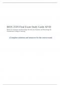 BIOS 255N Final Exam Study Guide AP III