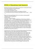 PCCN 1&period;2 Questions And Answers