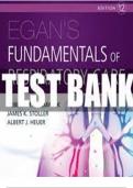 Test Bank For Egan’s Fundamentals of Respiratory Care 12th Edition Kacmarek||ISBN NO-10,0323511120||ISBN NO-13,978-0323511124||Complete Guide A+||All Chapters