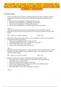 NR 222&sol;NR 222 EXAM 3 WITH LATEST VERSIONS 2023  HEALTH AND WELLNESS&vert;COMPLETE QUESTIONS AND  CORRECT ANSWERS