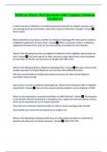 Medicare Basics Test Questions with Complete Solutions Graded A&plus;