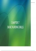 CHAPTER 7 BASIC NURSING SKILLS