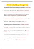 HCD 303 Final Exam Study Guide  &vert; Latest 2023 - 2024 &vert; Verified &vert; Guaranteed Success