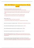 HCD 303 Midterm Comprehensive Study Guide  &vert; Latest 2023 - 2024 &vert; Verified &vert; Guaranteed Success &vert; 22 Pages