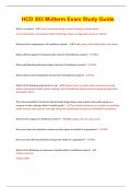 HCD 303 Midterm Exam Study Guide  &vert; Latest 2023 - 2024 &vert; Verified &vert; Guaranteed Success