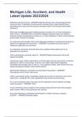Michigan Life&comma; Accident&comma; and Health Latest Update 2023&sol;2024