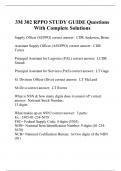 3M 302 RPPO STUDY GUIDE Questions With Complete Solutions