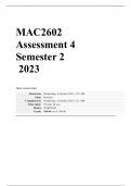 Mac2602 Assignment 4 Semester 2 2023 (DUE 06 October 2023)