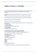 OPM 311 Exam 3 - Fall 2023