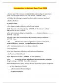 Introduction to Animal Care Test 2023