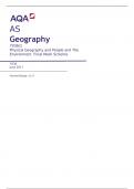 AS Geography 7036/1 Physical Geography and People and The Environment  Final Mark Scheme