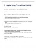 7 - Capital Asset Pricing Model &lpar;CAPM&rpar;fully solved 2023