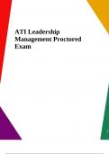 ATI Leadership Management Proctored Exam